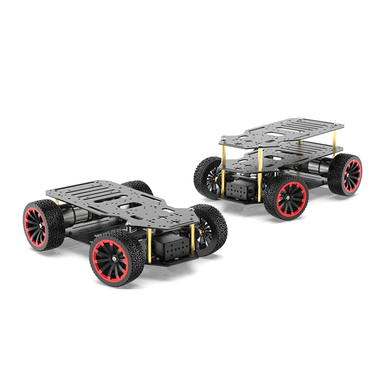 5 kg Last Ackerman Roboter Auto Chassis Encoder Motor Vorderrad Lenkung RC Tank für Arduino für Raspberry Pi Programmierbare Car Kit