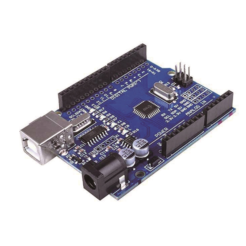 Placa de desarrollo UNO R3, placa base con cabezal de Pin recto DIP, ATmega328P/ATmega328PB CH340 CH340G para Arduino UNO R3