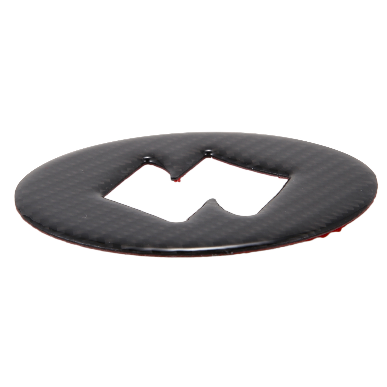 Echte Kohle faser Lenkrad Mitte Aufkleber Abdeckung für Suzuki Jimny