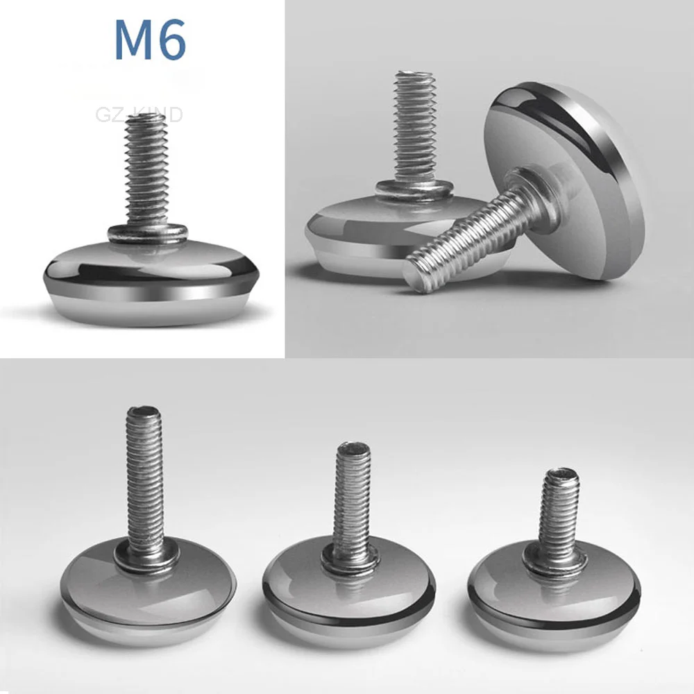 Base de pie nivelador, M6, M8, M10, altura del tornillo ajustable, diámetro 30 mm, 35 mm, 43 mm, 50 mm, 2 piezas, 4 piezas, 8 piezas