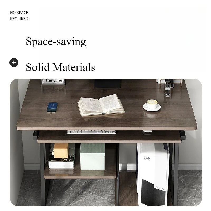 Metal Computer Desks for Gaming Room Game Desk with Host Position Simple Solid Materials Multifunctional Reading Desk for Room