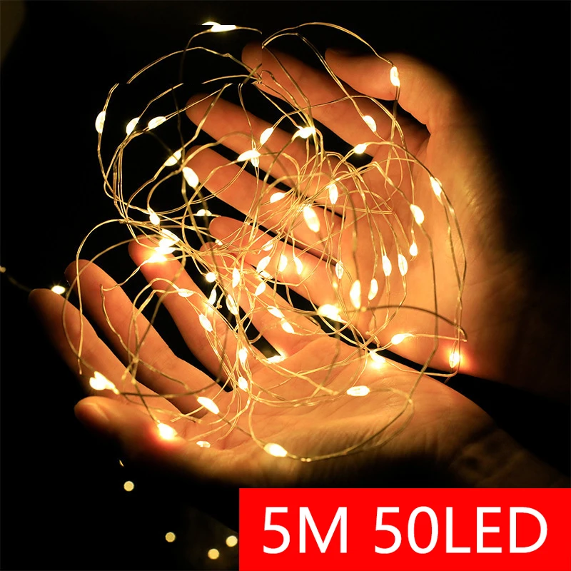 10 メートルのストリングライトガーランドストリートフェアリーライトクリスマス LED 屋外装飾庭庭木ホームウェディングパーティーの装飾