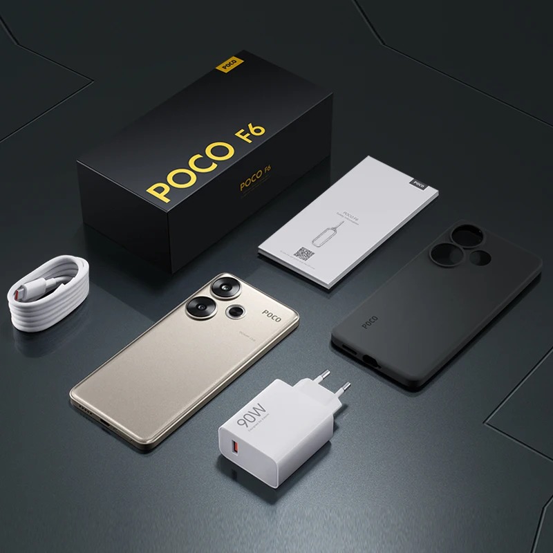 POCO F6 Smartphone Versión Global Snapdragon ® 8s Gen 3 90W Turbo Carga 5000mAh Batería
