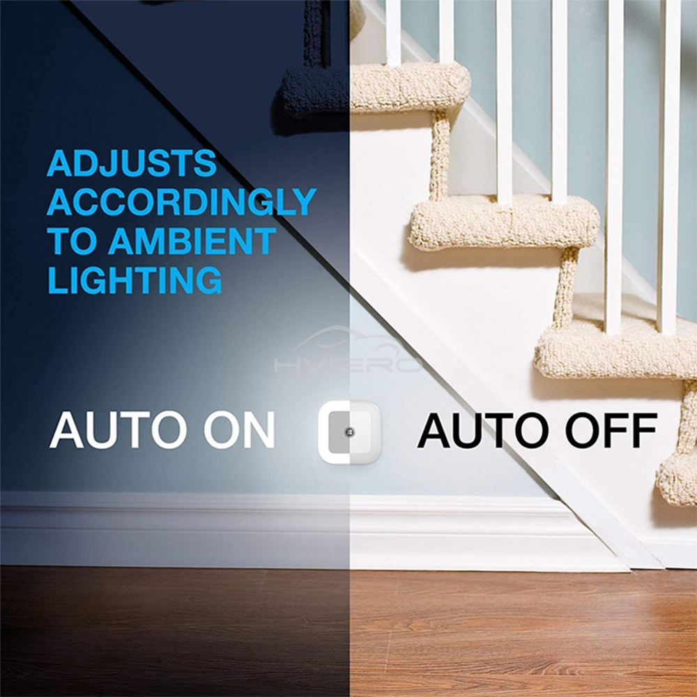 Sensor sem fio led night light plugue da ue mini luzes noturnas quadradas para bebês crianças sala de estar quarto lâmpada de iluminação do corredor