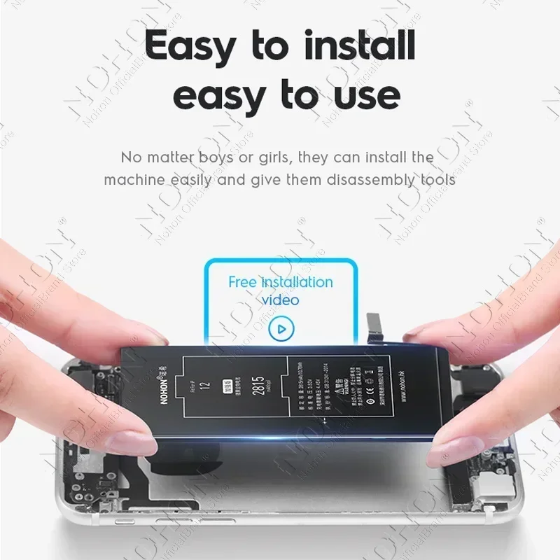 NOHON BN61 Battery for Xiaomi Poco X3 X4 GT X5 X6 Pro F5 F4 F3 F2 M5 M4 M3 M6 Pro C40 Redmi K50 K40 K30 Bateria BM4Y BN57 BP48