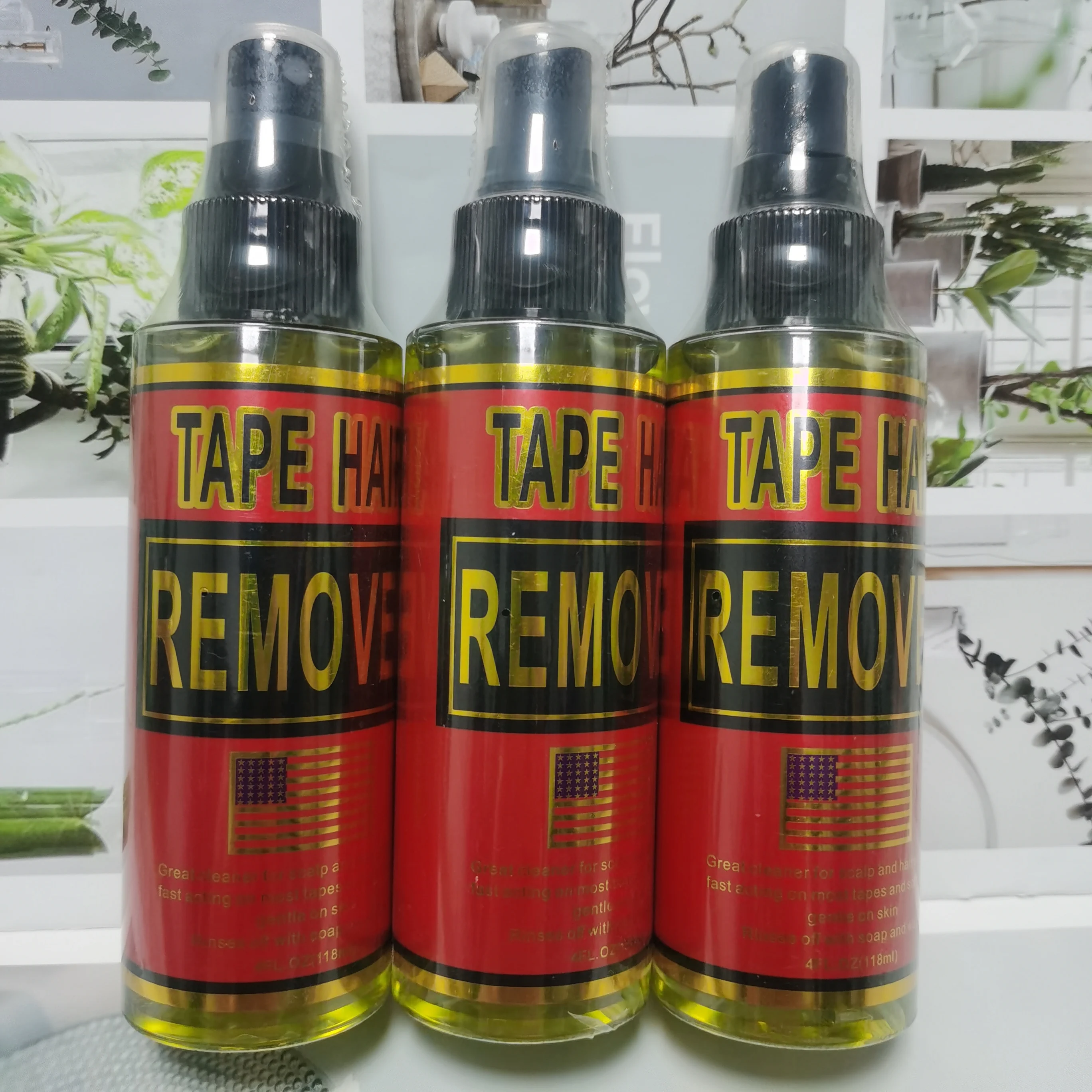 Dispositivo di rimozione colla per pizzo 4 Oz 118ml Nastro per rimozione estensioni Nastro spray per rimozione colla per parrucca Solvente adesivo