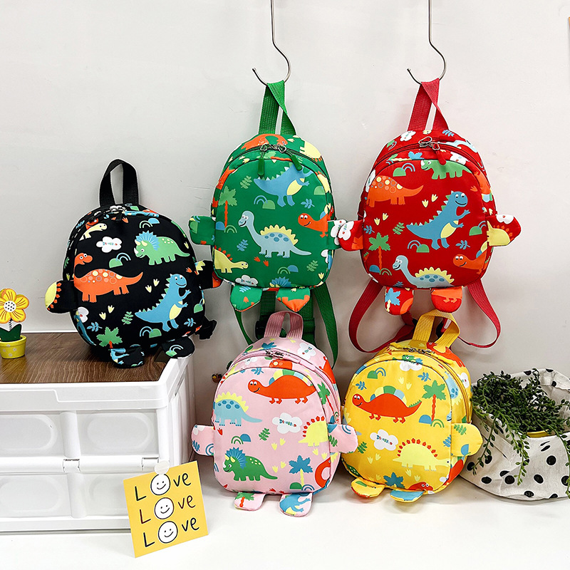 Nette Kinder Tasche Cartoon Dinosaurier Kinder Schule Taschen Kindergarten Vorschule Outdoor Reise Rucksack für Jungen Mädchen Anti-verloren