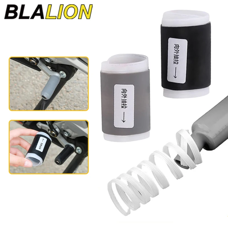 Blalion capa para alavanca de câmbio de motocicleta, sapatos antirroubo, silicone, auto-encolhimento, equipamento de equitação, capa protetora