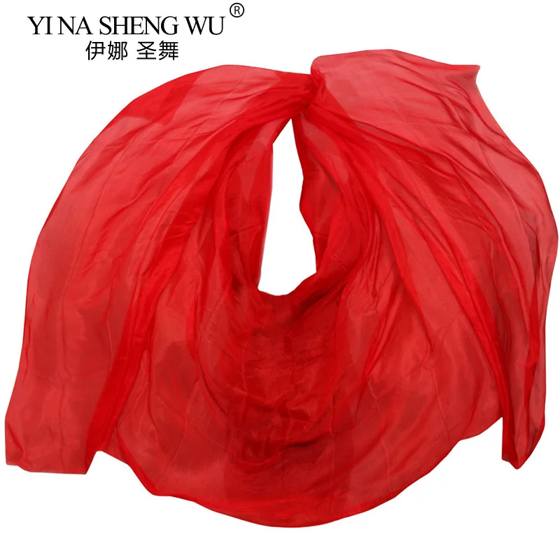 Múa Bụng Lụa Vân Tùy Chỉnh Gradient Khăn Choàng Hiệu Suất Khăn Tay Tự Nhiên Thật 100% Lụa Tay Ném Phụ Nữ Trưởng Thành