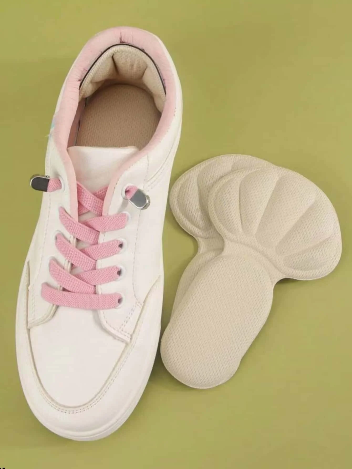 Adesivi per tallone Scarpe da ginnastica Cuscinetti di protezione per tallone Sollievo dal dolore Riduttore di dimensioni delle scarpe Mezza cuscino Inserti per tallone Cuscinetto per la cura del piede delle scarpe a forma di T