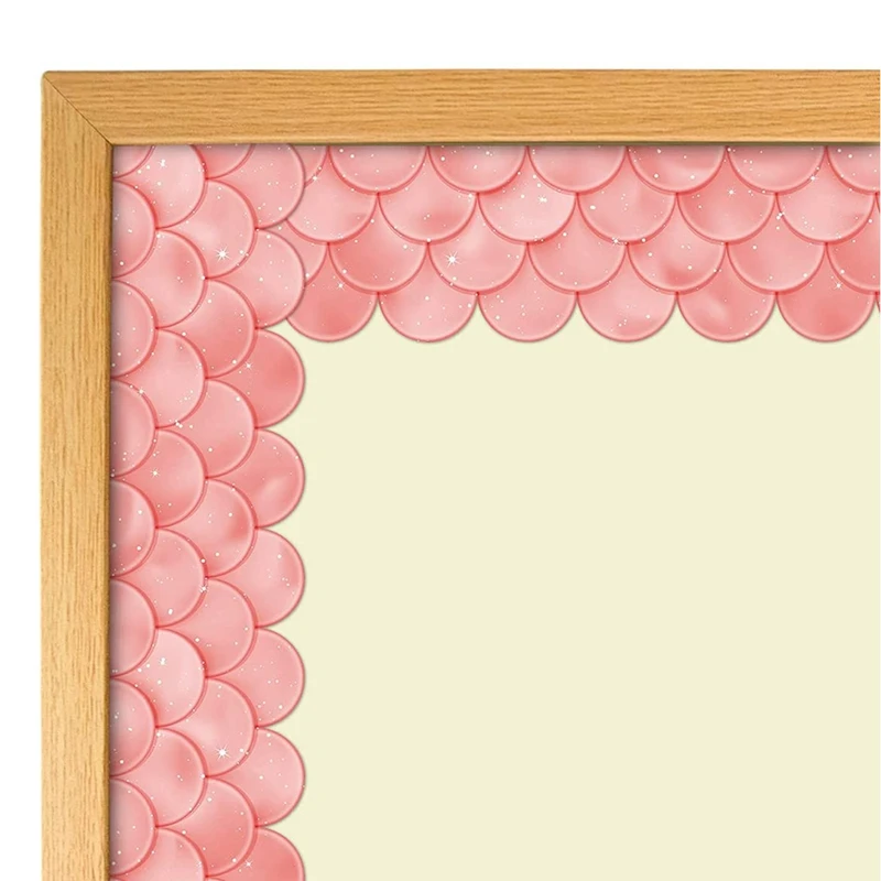 20M Ombre หอยเชลล์ Bulletin Board เส้นขอบสายรุ้งเส้นขอบตรงห้องเรียนหรือตกแต่งโรงเรียนที่บ้าน
