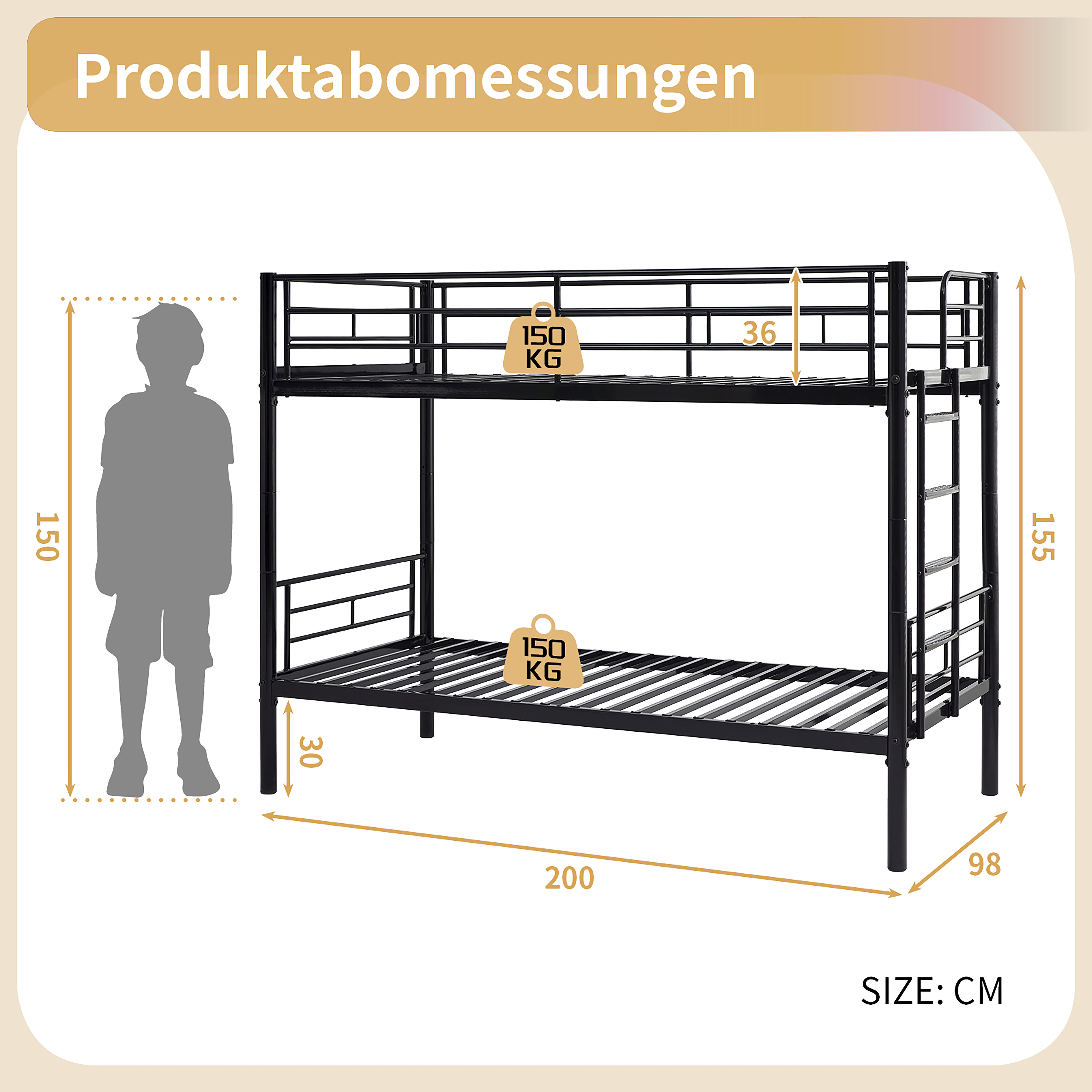 Estrutura de cama de casal para crianças, 90x200cm, cama de casal infantil, balanços de segurança, 2 camas de solteiro, cama de casal, escada antiderrapante