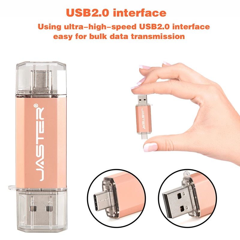Clé USB OTG 8 go 16 go pour téléphone Android 64 go clé USB 128 go 32 go clé USB type c clé mémoire en métal cle usb
