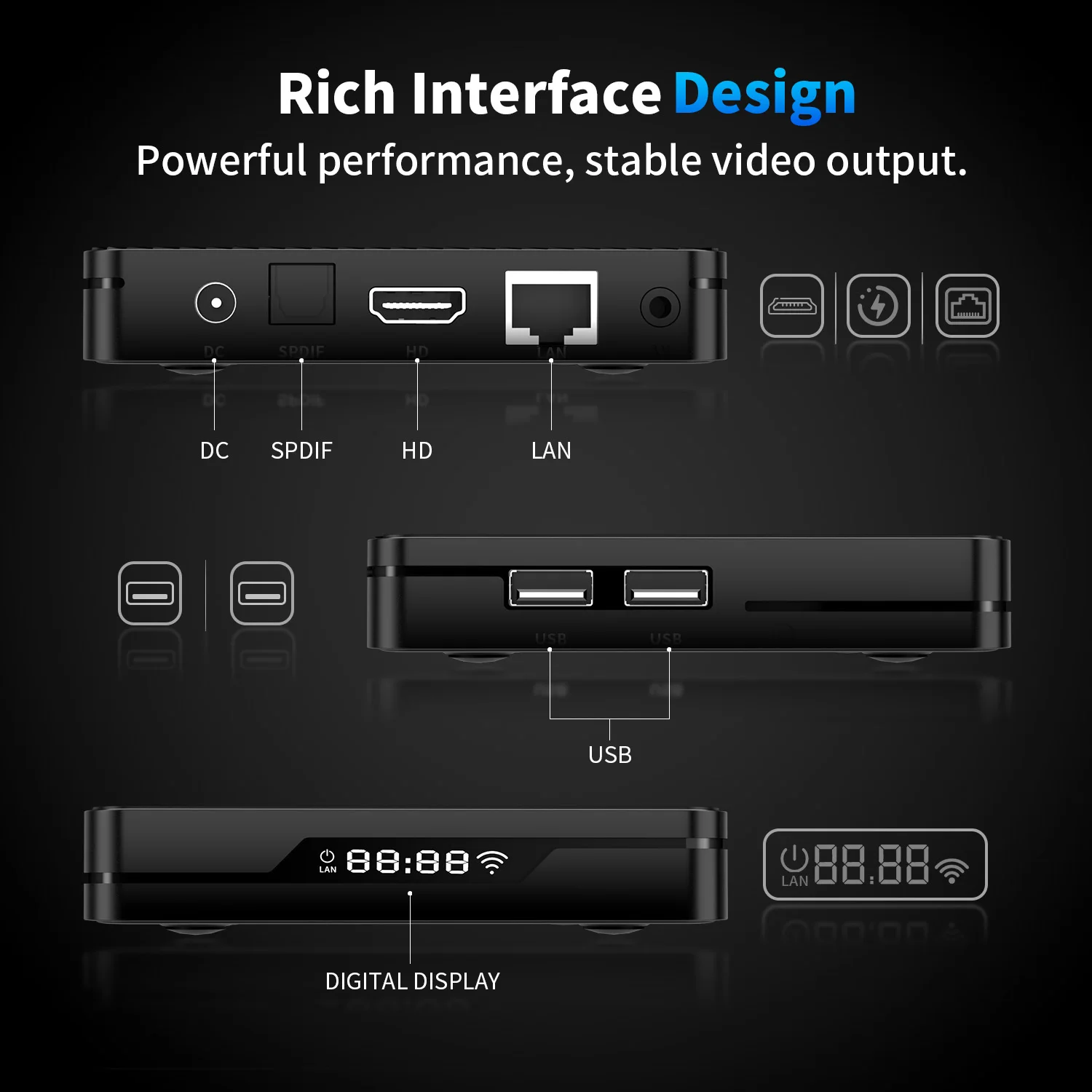 X88 PRO X5M 안드로이드 14 TV 박스 Amlogic S905X5M HD 8k 2.4G 5G Wifi6 BT5.0 1000M 랜 3D