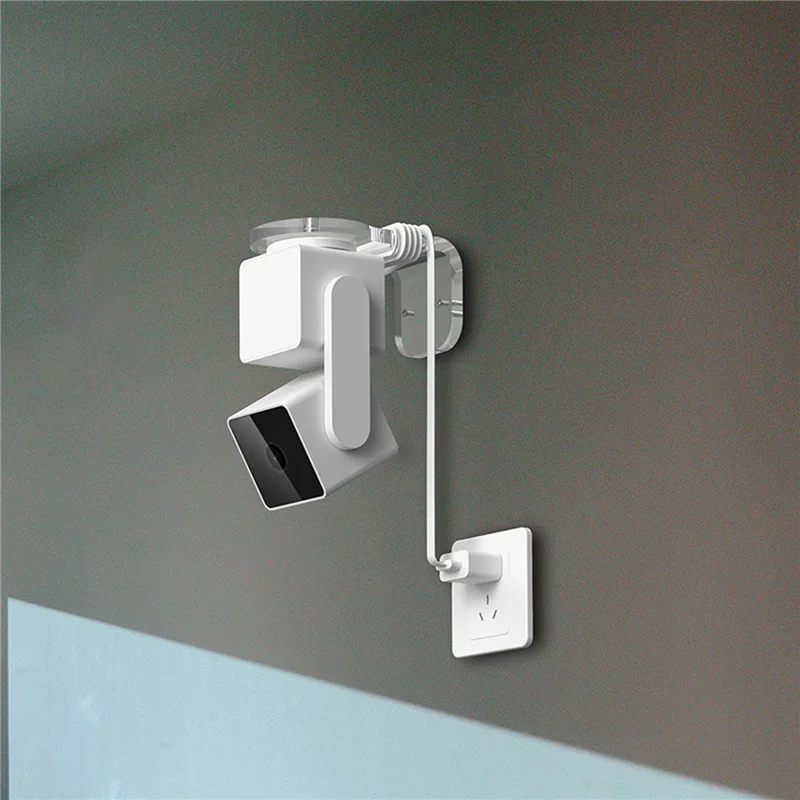 Soporte de montaje multifuncional N82R, soporte de montaje en pared para cámara portátil para Blink Mini Pan Wyze Cam V2 WYZE Cam Pan V3, transparente