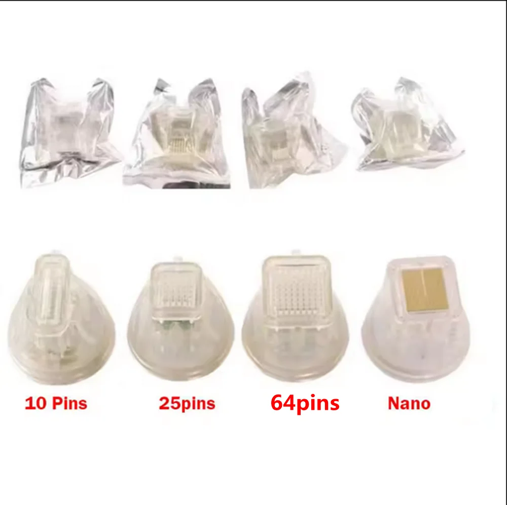 Disposable Replace RF Microneedling Cartridge Gold Plated 10/25/64 Pins Nano Cartridges Accessory  for Micro Needle RF Machine