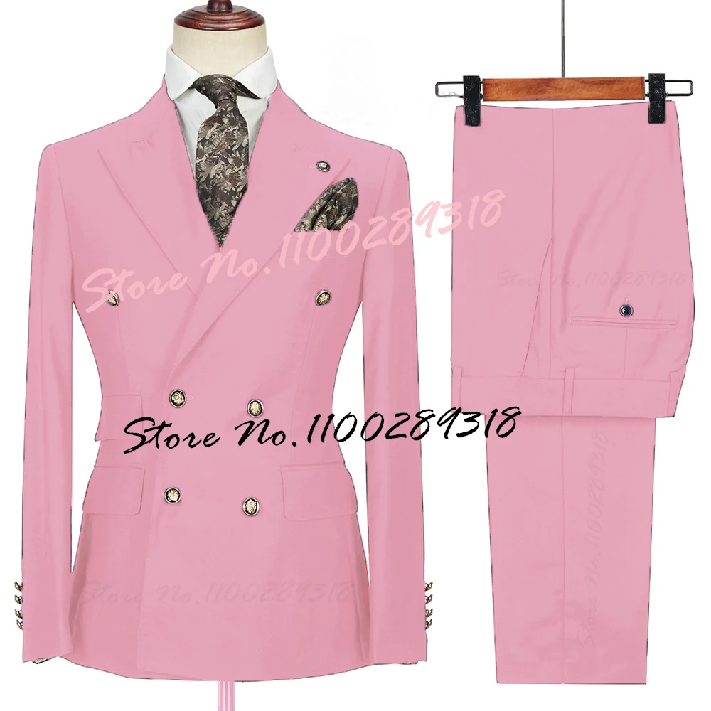 男性用ダブルブレストビジネススーツ,ウェディングドレス,タキシード,スリムフィット,ブレザーとパンツ,白,2個,2022