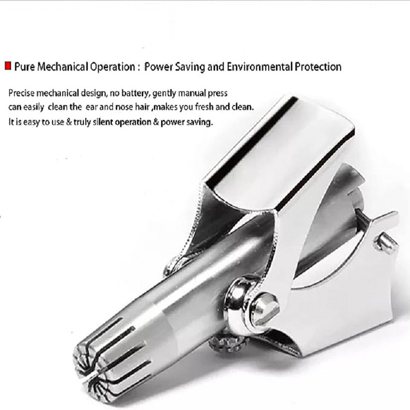 남성용 1 세트 코 헤어 트리머 코 헤어 면도기에 적합한 스테인레스 스틸 수동 면도기 빨 수있는 휴대용 코 헤어 트리머