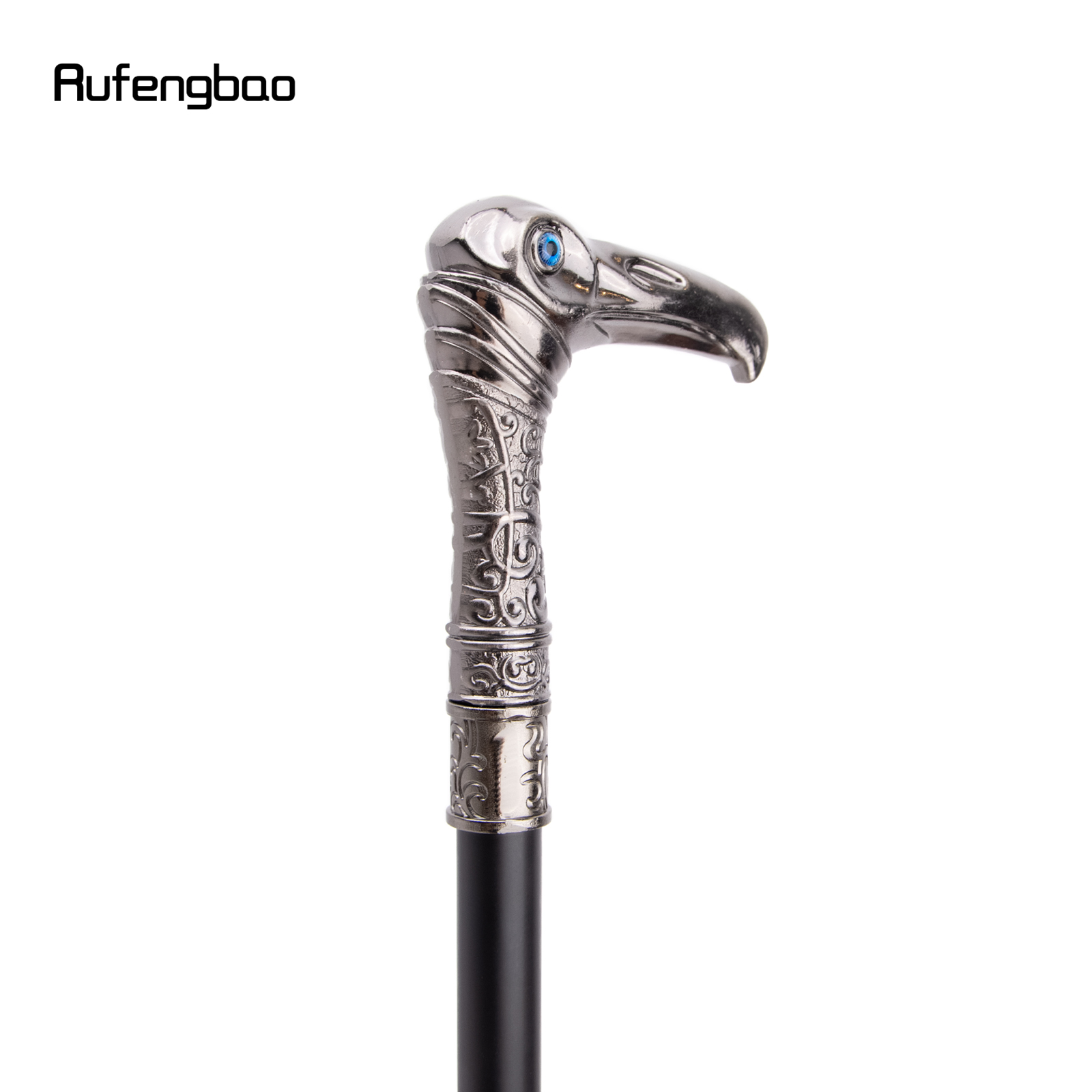 Eagle Head Luxe decoratieve kleine diameter buis wandelstok elegante mode cosplay legering Crosier vintage wandelstok 93cm