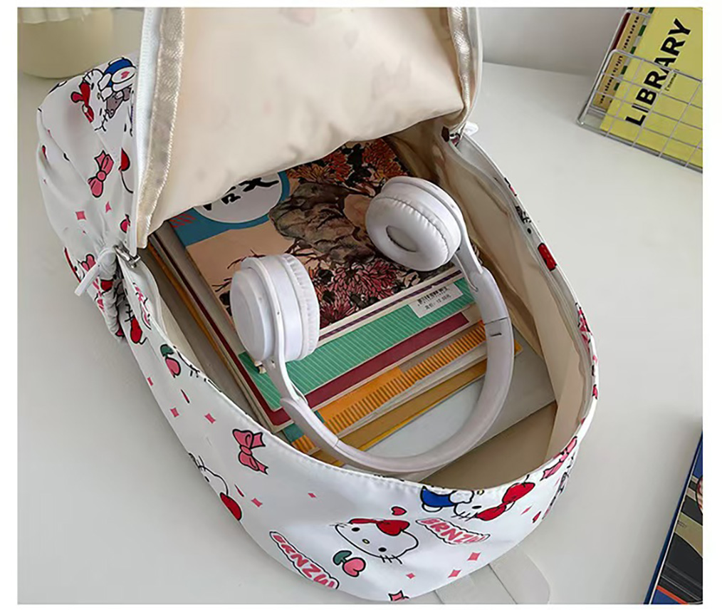 Miniso サンリオ リュック 漫画キャラクター クロミ リュック 軽量 耐久性 おしゃれ 大容量 リュック 38cm