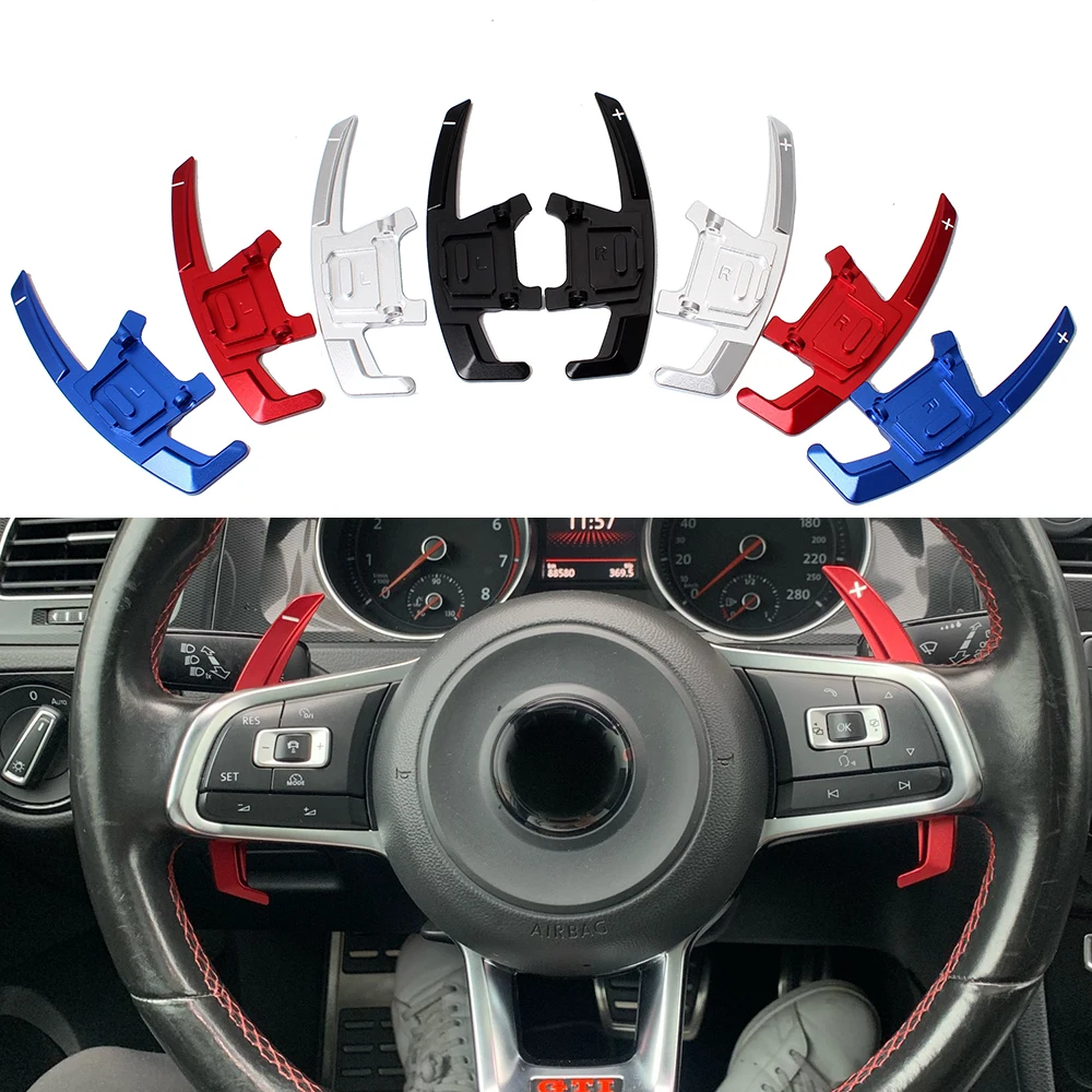 Paleta de cambio de volante de repuesto para coche, accesorio para VW GOLF GTI R GTD GTE MK7 POLO GTI Scirocco Tiguan Rline PASSAT T-ROC, 2 unidades