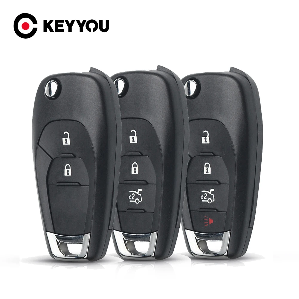 Keyyou 2/3/4bnt remoto flip chave do carro caso escudo para chevrolet cruze trax ls crachá faísca sonic aveo rastreador onix rs trailblazer