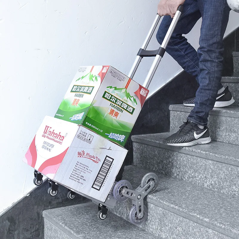 Climbing stairs, hand pulled carts, transporting goods, small trailers, folding handcarts, small carts, travel carts, pull carts