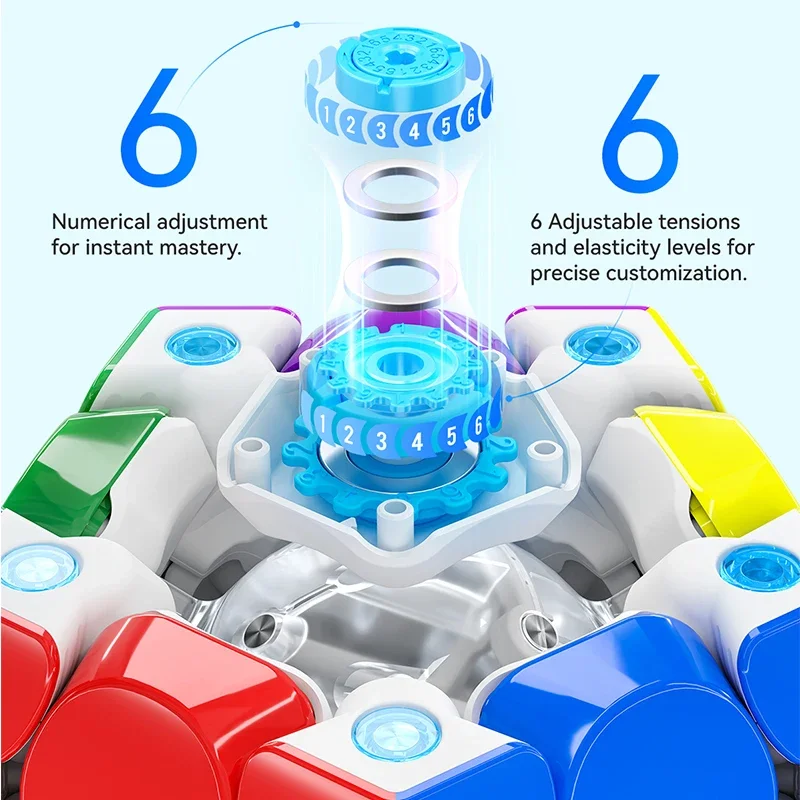 Gan megaminx novo uv fosco mega maglev 160 original de alta qualidade velocidade cubo mágico dodecaedro ímãs velocidade quebra-cabeça presente brinquedos