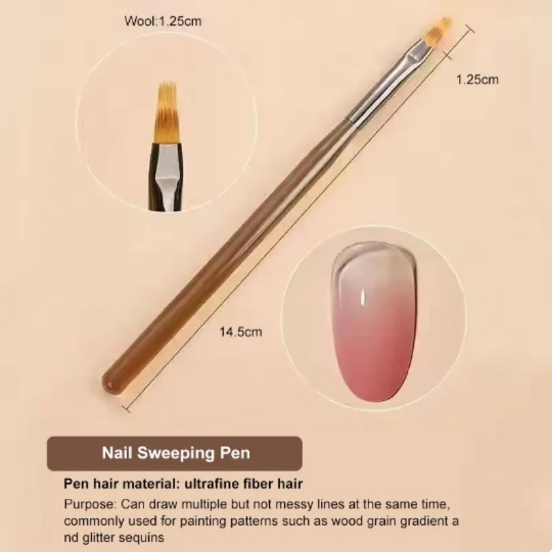 【Hete Verkoop ��Gel Nagelborstel Binnenvoering Diy Painting Pen Nail Art Acryl Schilderij Penseel Nail Art Design Met Schildergereedschappen