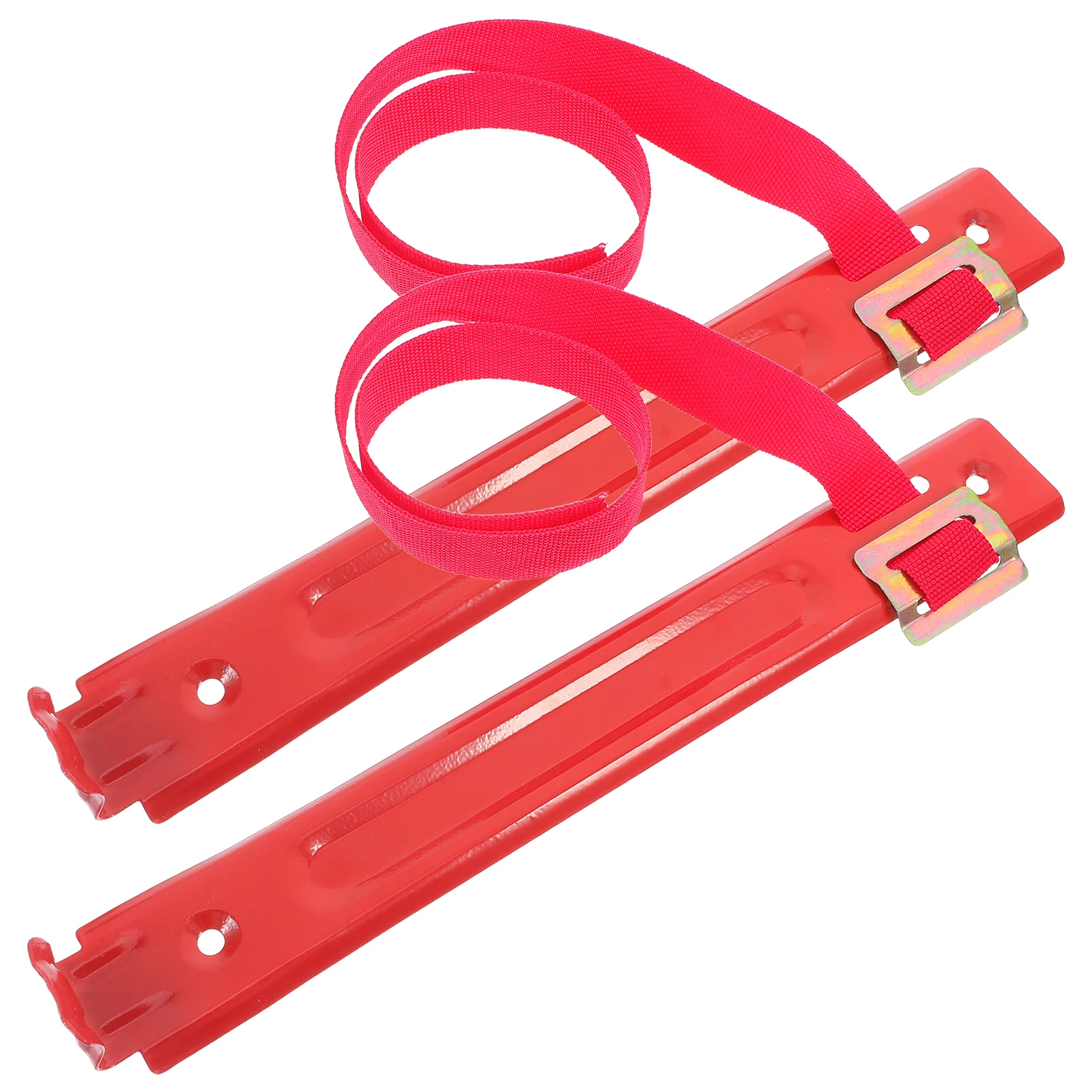 2pcs Fire Extinguisher Hook Brackets Holders Hanger Heavy Duty Wall Mount Red Space Saving Easy Installation Versatile Use Fire