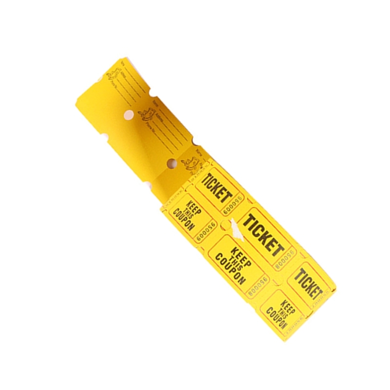 1.000 Vé Xổ số Vé xổ số một lượt cho sự kiện, lễ hội, giải thưởng tại cửa, đồ uống và hơn thế nữa, 6 màu sắc đa dạng