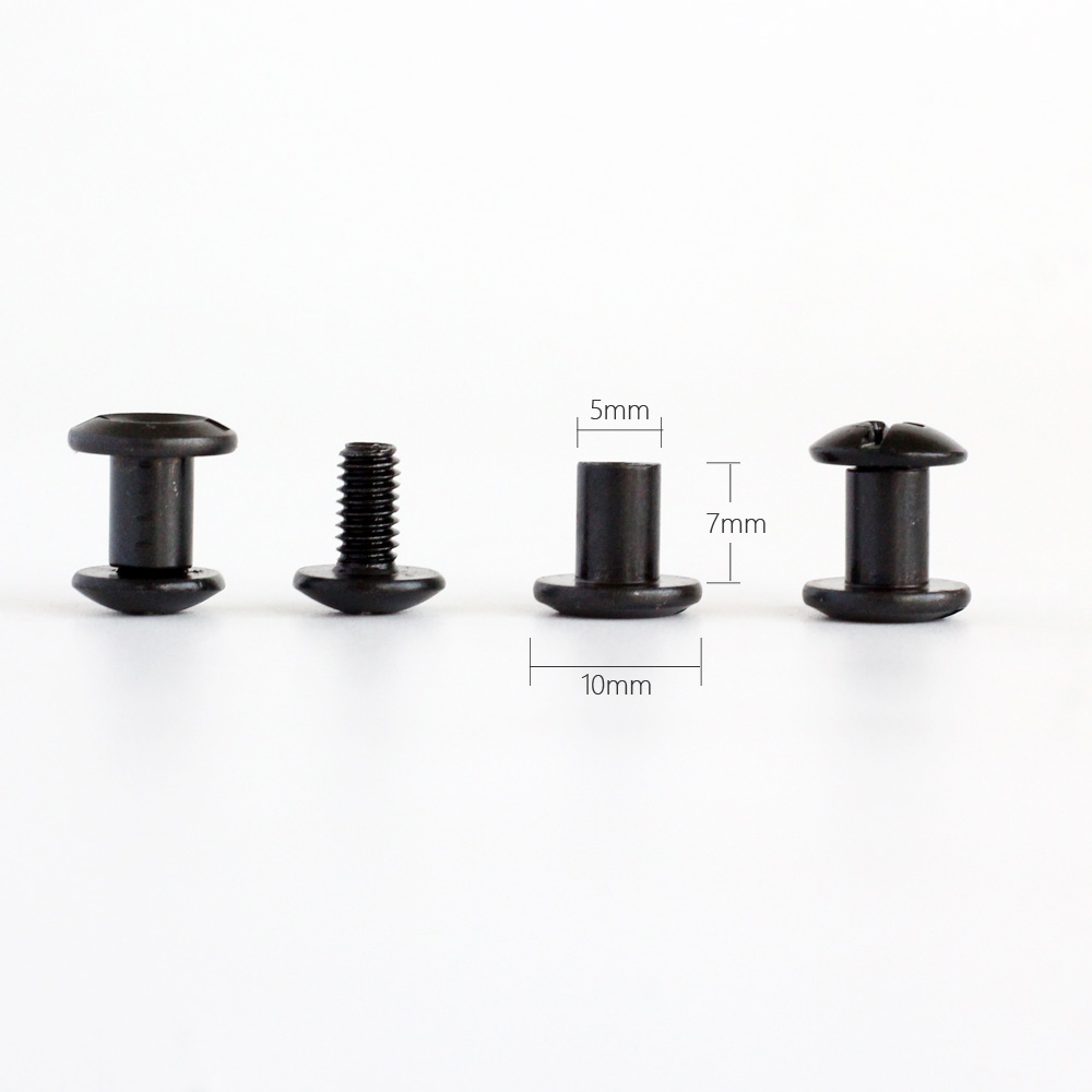 24 шт. черные тактические винты Chicago, шлицевые стойки и винт с крестообразной головкой, кожаная кобура из кайдекса «сделай сам», чехол