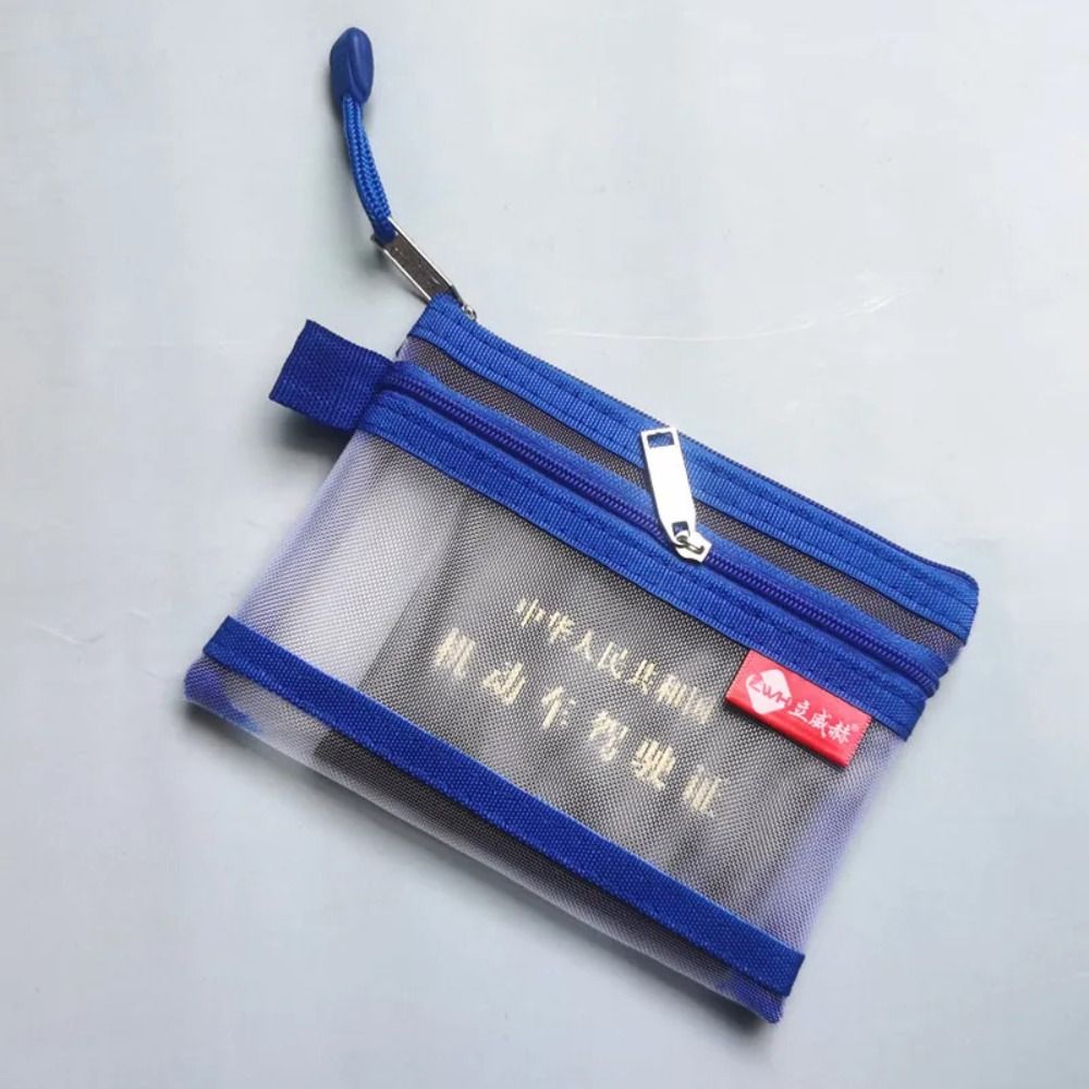 Bolsas pequeñas portátiles para monedas, bolsa de malla para almacenamiento de tarjetas de crédito de nailon, identificación, con cremallera, organizador de auriculares, monedero