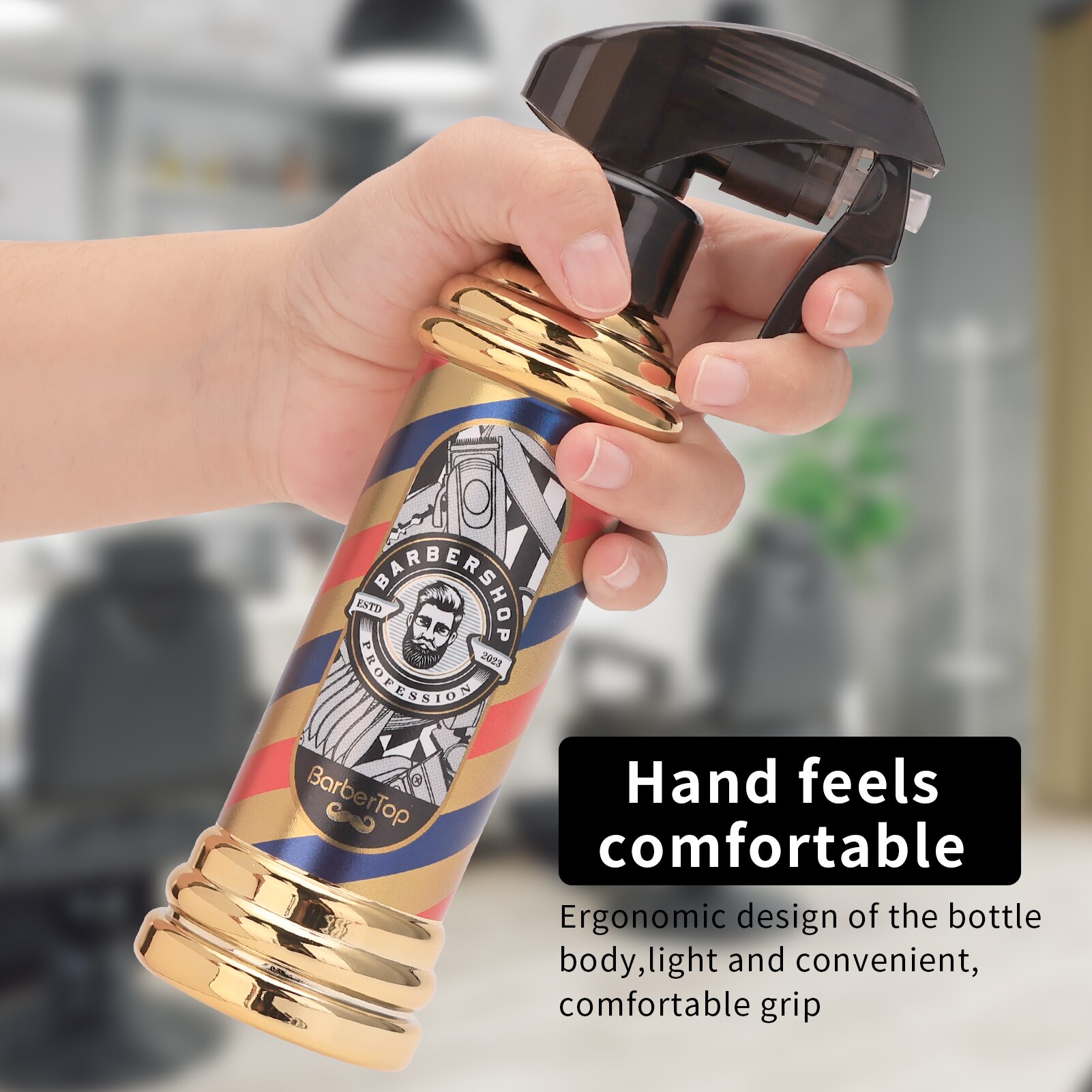 Retro Hairdressing Spray Bottle Refillable Bottles Continuous Mist Watering Can Portable Salon Barber Water Sprayer