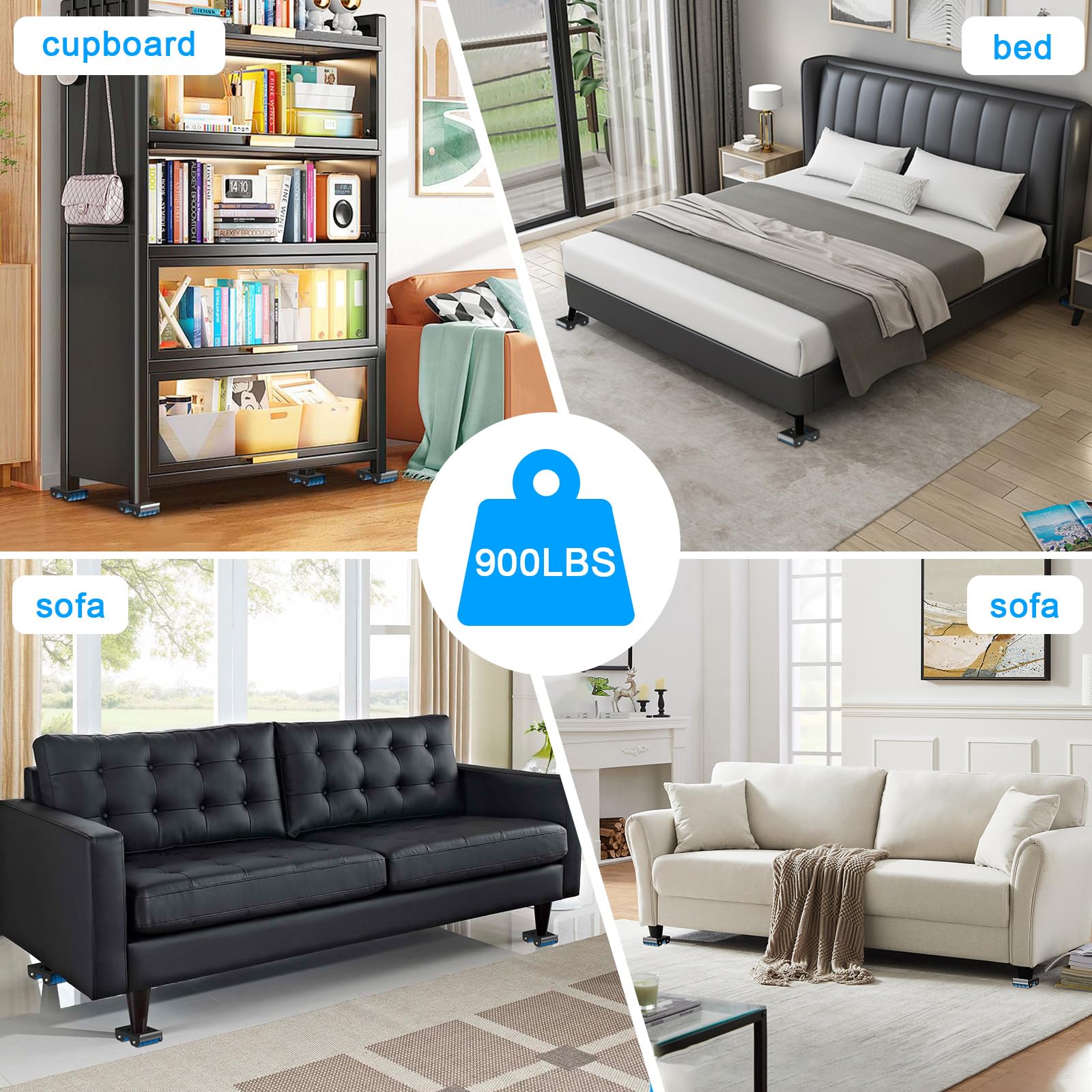 Conjunto de ferramentas para mover móveis, levantador de móveis de aço resistente, aparelho de transporte, rolo dolly para lavar geladeira