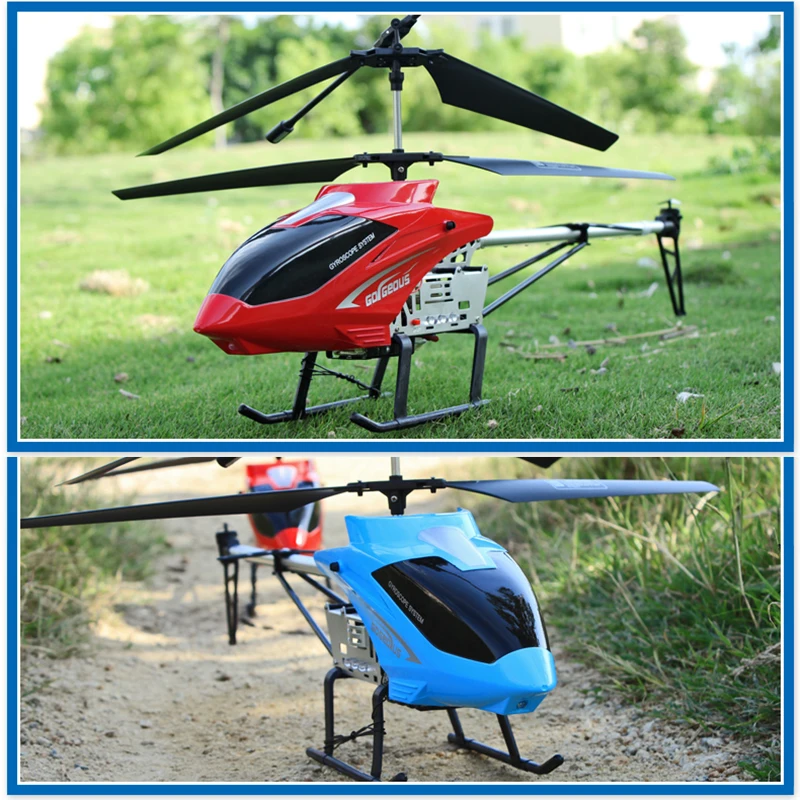 子供用リモコン付きrcヘリコプター,耐久性に優れた大型飛行機のおもちゃ,屋外モデル,大型航空機,3.5ch,80cm
