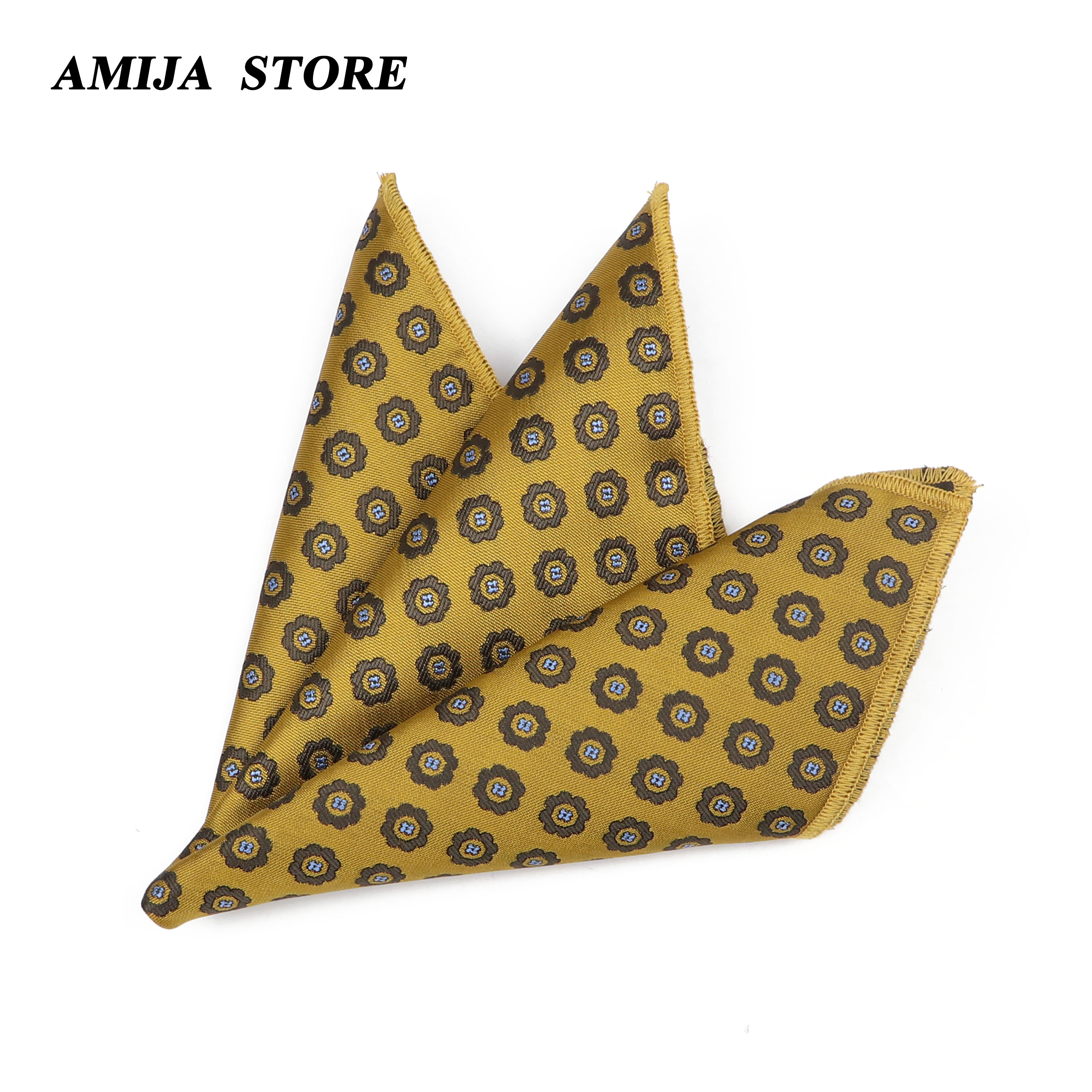 Pañuelo cuadrado de bolsillo para hombre, pañuelo con estampado Floral de Cachemira, toalla de flores, regalo de fiesta de boda, accesorio de negocios, muchos colores