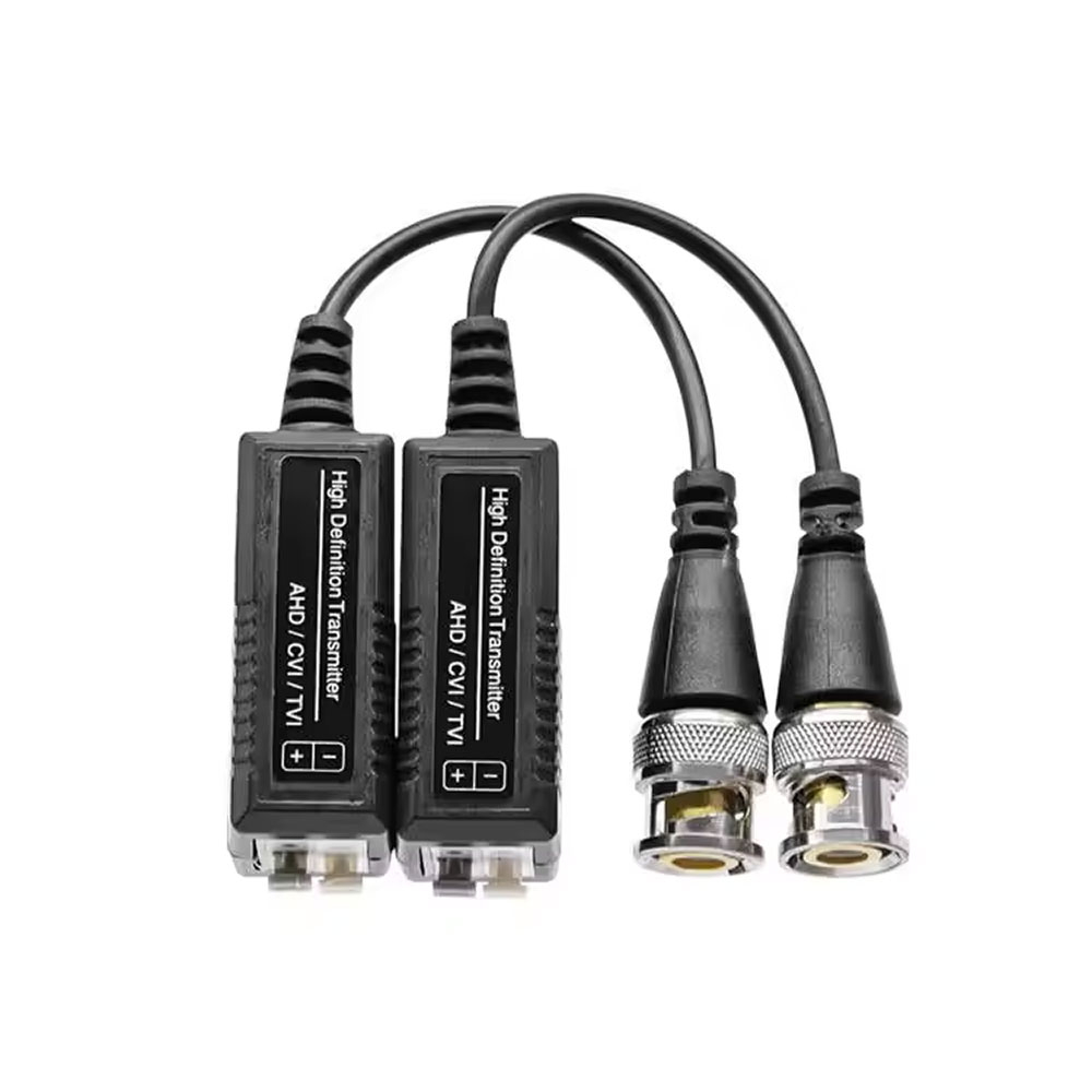 4 Uds (2 pares) AHD/CVI/TVI Twisted BNC vídeo CCTV Balun transceptores pasivos UTP Balun BNC Cat5 CCTV UTP Video Balun