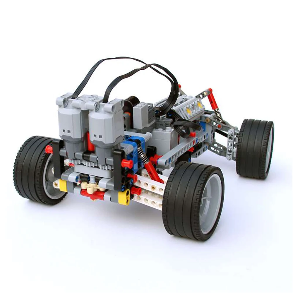 2WD 2 Bánh Kỹ Thuật Xe Khung Xe Viên Gạch Treo Chấn Động Hồng Ngoại Điều Khiển Từ Xa Reciever L Servo Mộc PF Bộ Dụng Cụ