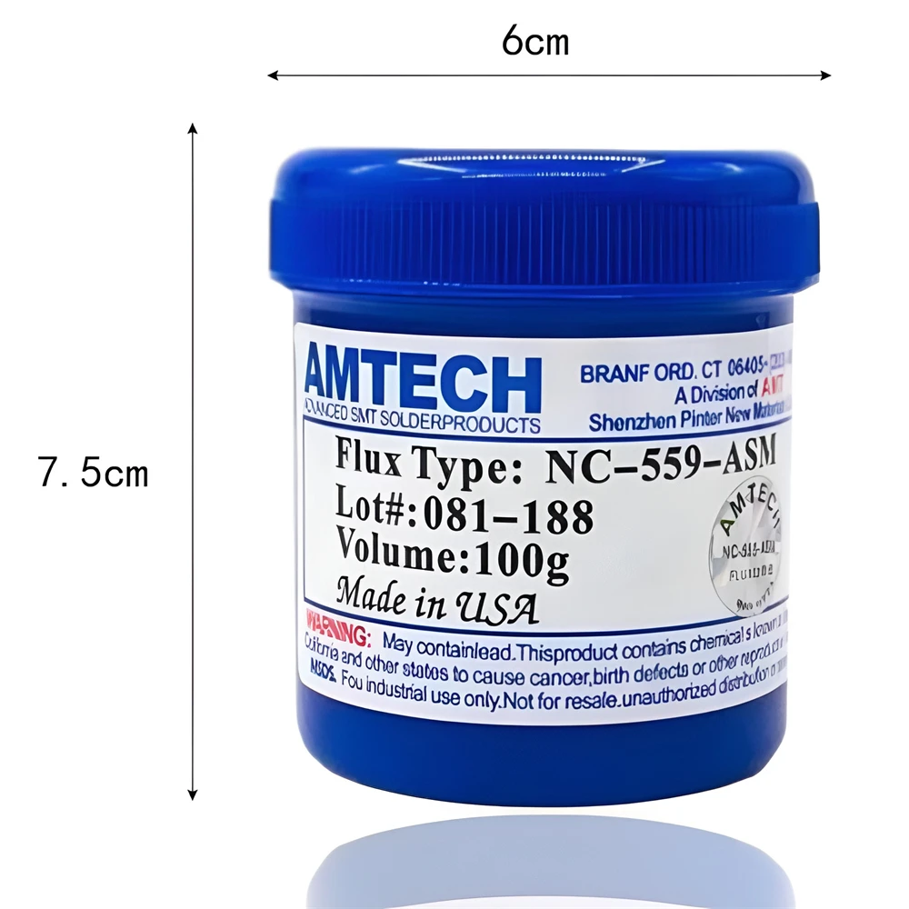Flusso Amtech Originale NC 218 559 ASM Flusso per Saldatura 100g No-clean Flusso di Saldatura Punta Rinfrescante Saldatura Pcb Riparazione Saldatura T