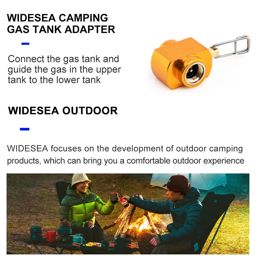 Widesea Bếp Cắm Trại Propane Đổ Bộ Chuyển Đổi Khí Đốt Khí Làm Đầy Butan Xi Lanh Xe Tăng LPG Bảo Vệ Trang Bị Cắm Trại