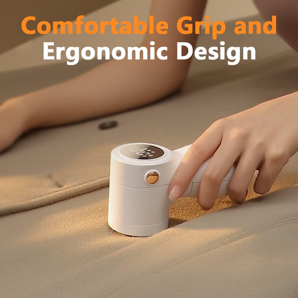 Joyroom เครื่องกําจัดขุยไฟฟ้าสําหรับเสื้อผ้าเครื่องตัดขนแบบพกพาเครื่องโกนหนวดผ้าแบบชาร์จไฟได้ 3 ความเร็วพร้อมจอแสดงผลดิจิตอล