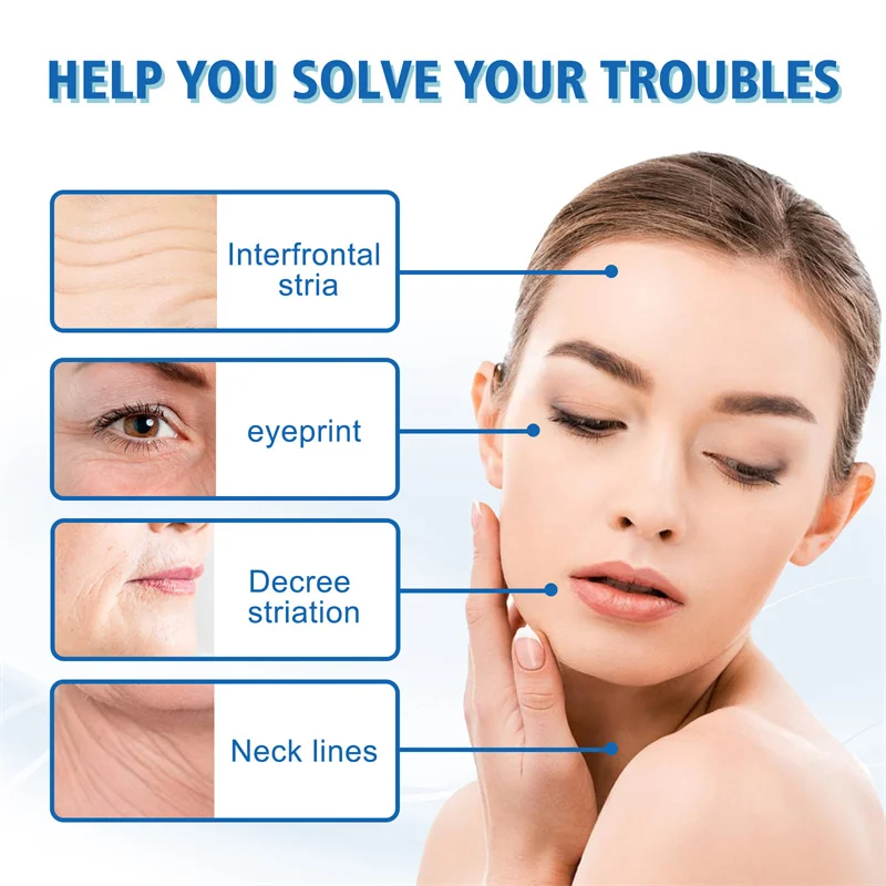 Blue Copper Peptide Wrinkle Serum Firming Lifting Reduce Fine Lines Restore Skin Elasticity Moisturizing Hydrating Brighten 30ml