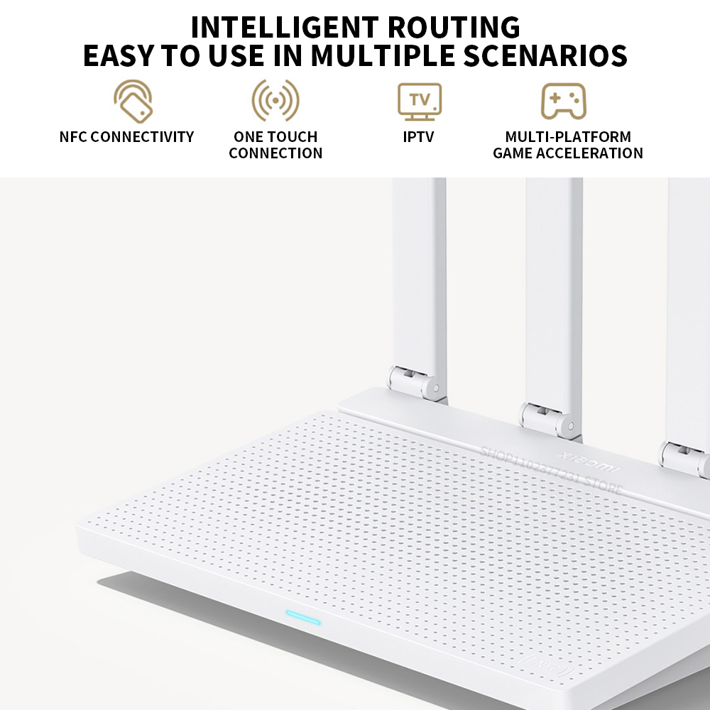 2024 nuevo enrutador Original Xiaomi AX3000T 2,4 GHz 5GHz 1,3 GHz CPU 2X2 160MHz WAN LAN LED conexión NFC para juegos de oficina en casa Mi