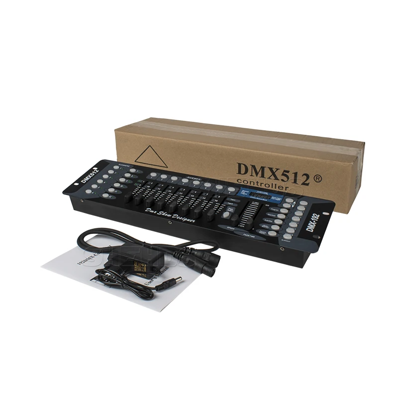 คอนโซล DMX 1024 Controller สําหรับแสงเวที DMX 512 DJ Controller อุปกรณ์มาตรฐานสากล 192/768/Pilot 2000 คอนโซล