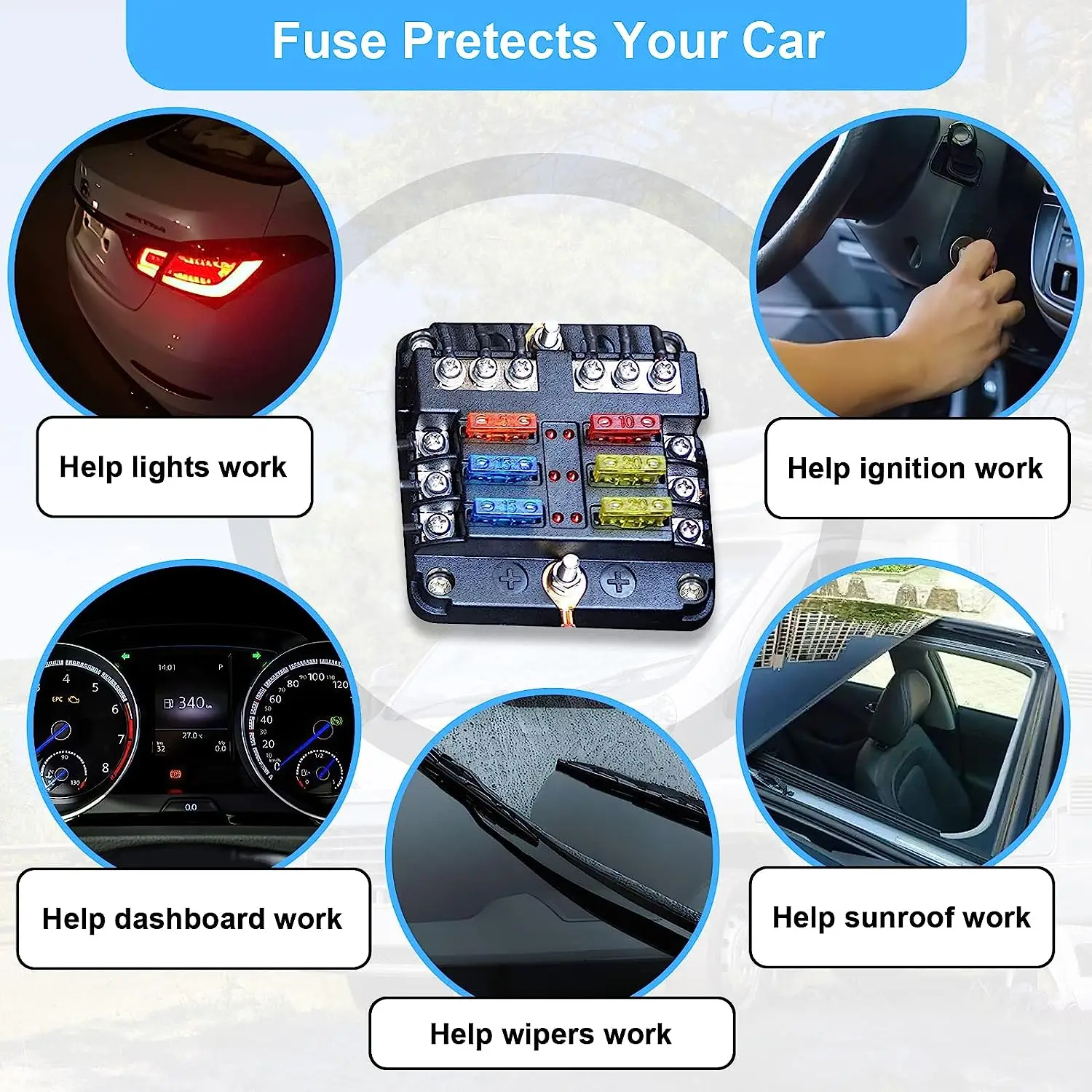 180 STKS Standaard Zekering Automotive 60 Mini Blade Auto Zekering 60 Micro Zekering Zekering Puller Auto Zekeringen Diverse Kit