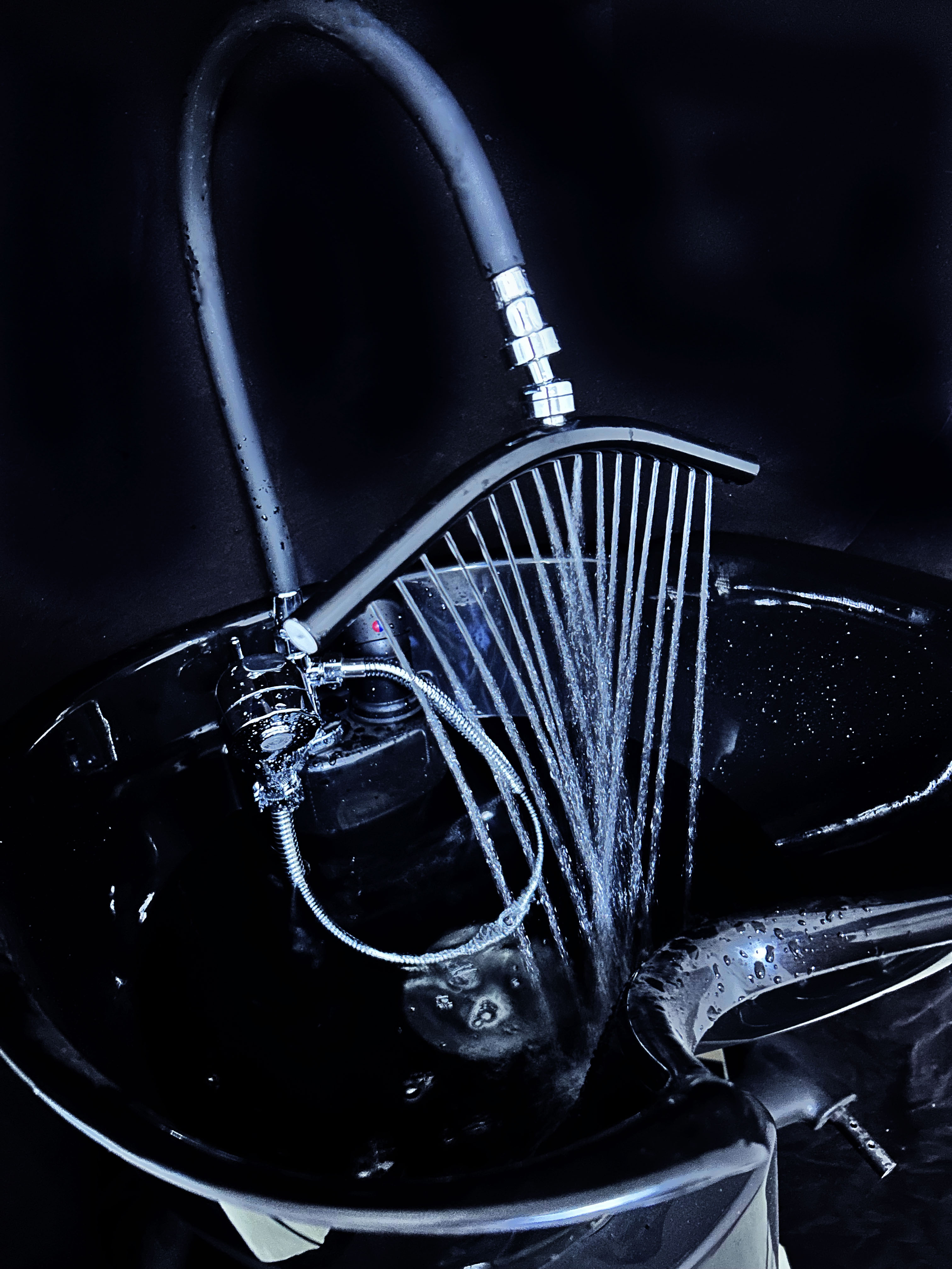 Tête universelle de Circulation d'eau, sortie cascade, Massage, robinet de cheveux, cuiseur à vapeur, bol de shampoing, équipement de Salon de douche