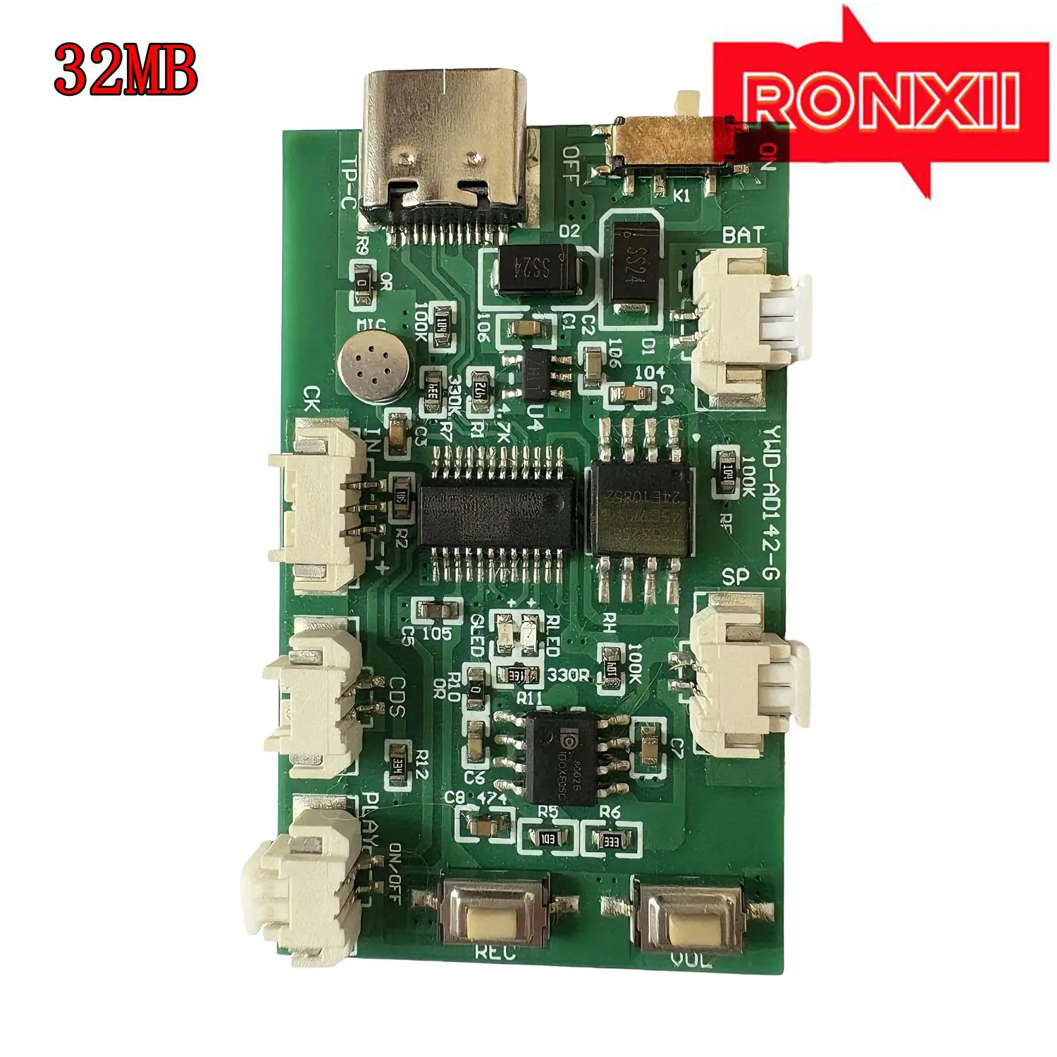 16MB/32MB Music Module Music Wall DIY Recording Automatic Playback Music Movement 3D Book Refrigerator Sticker