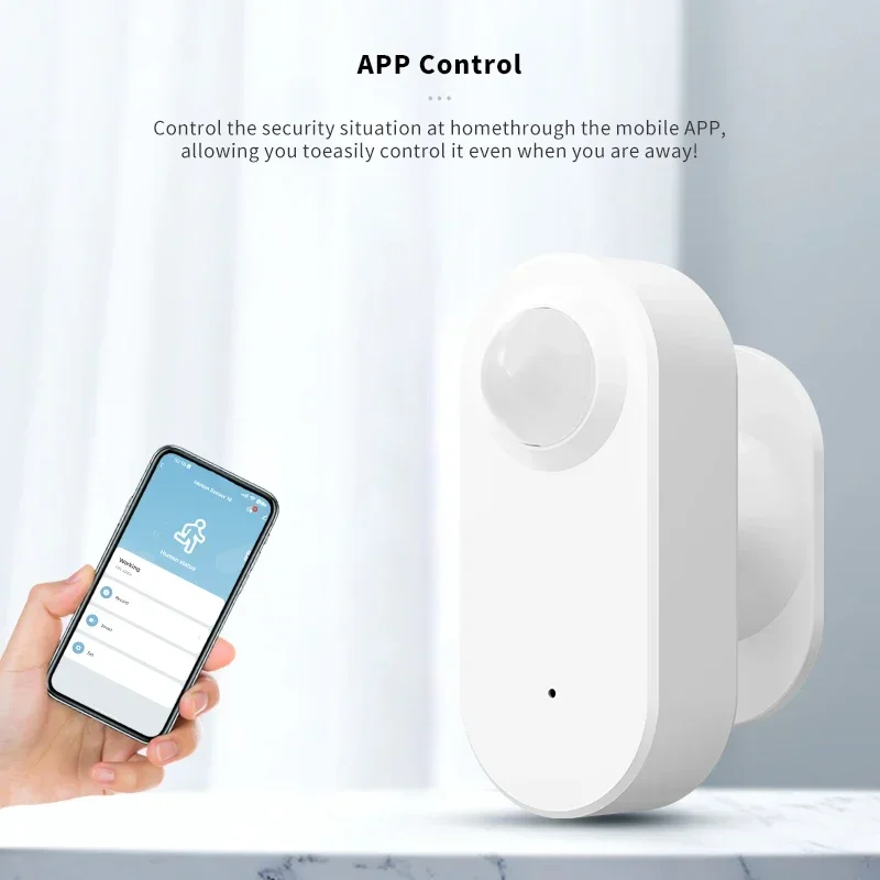 360 °   Rotatable Tuya WiFi Zigbee Smart Motion Detection Sensor Security Alarm Human Presence Sensor Alexa Google Home