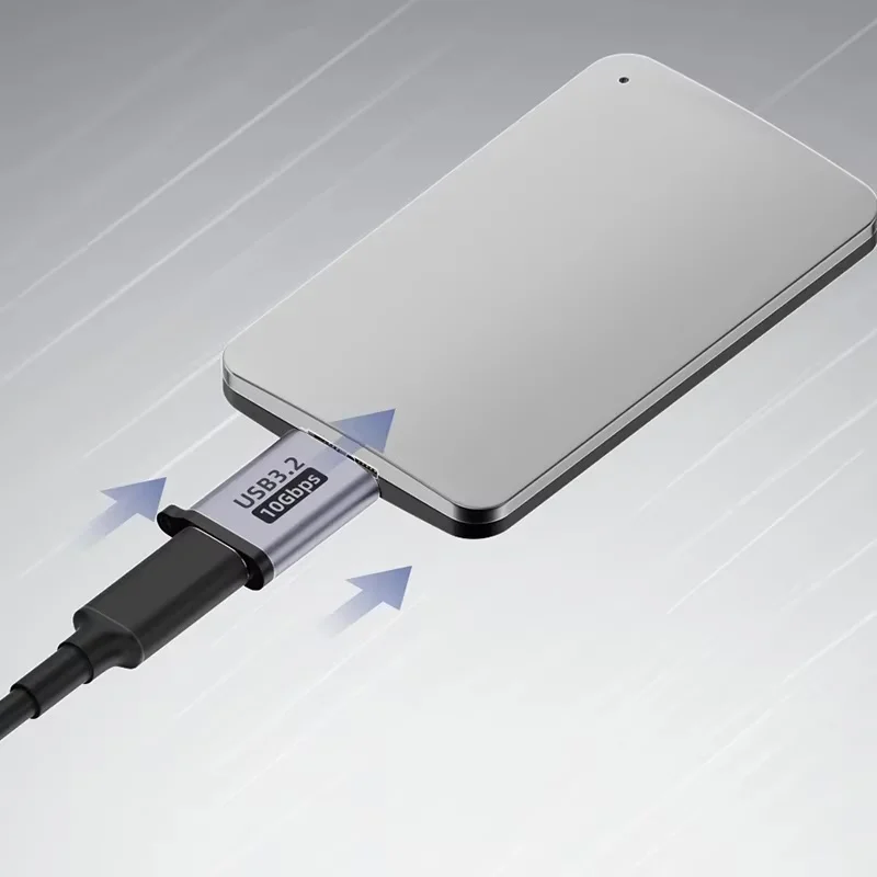 USB C 3.0 Micro B ชายประเภท C หญิงอะแดปเตอร์ Type-C ถึง Micro B สําหรับแล็ปท็อปฮาร์ดดิสก์ไดรฟ์ภายนอกกล่อง Samsung S5